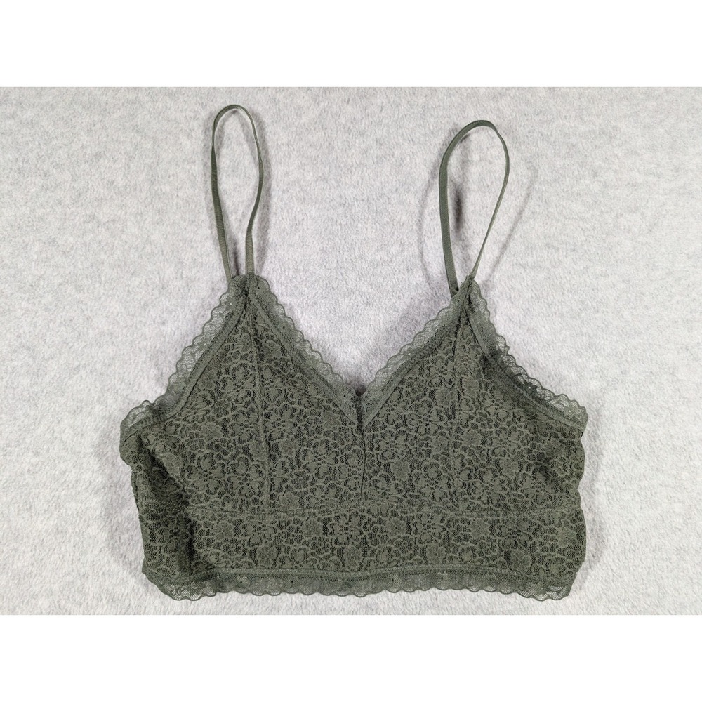 Abound Women Top Medium Bralette Bra Lace Floral Crop Unpadded‎ Dainty